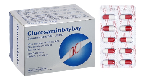 Glucosaminbaybay ngừa nguy cơ thoái hóa khớp hộp 100 viên