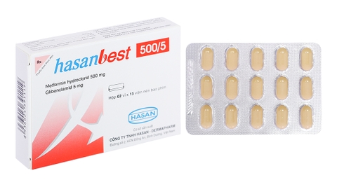 Hasanbest 500/5 trị đái tháo đường tuýp 2