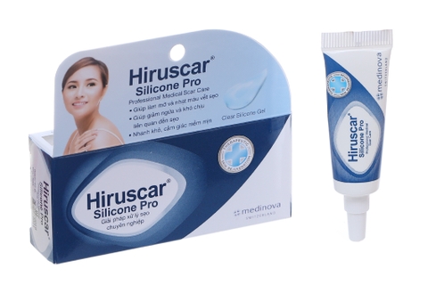 Gel Hiruscar Silicone Pro giảm ngứa, làm mờ sẹo tuýp 4g