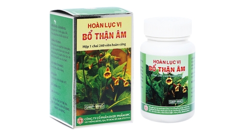 Hoàn Lục Vị Bổ Thận Âm giảm mỏi gối, mồ hôi trộm chai 240 viên