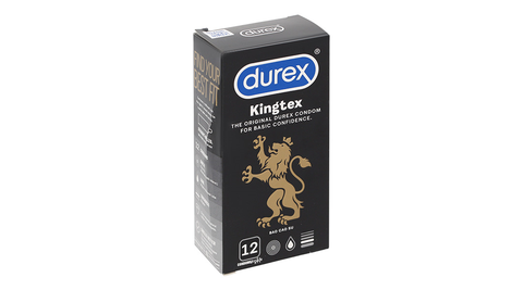 Bao cao su Durex Kingtex ôm sát, vừa vặn 49mm hộp 12 cái