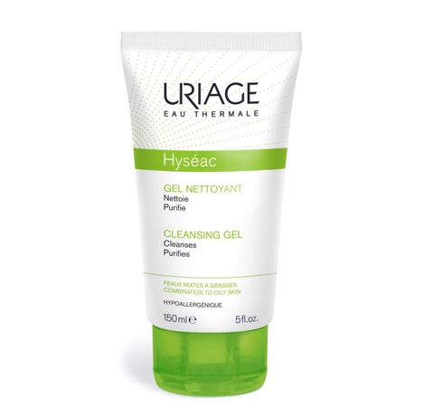 Uriage Hyseac Gel Nettoyant Gel rửa mặt dành cho da mụn, da hỗn hợp 150ml