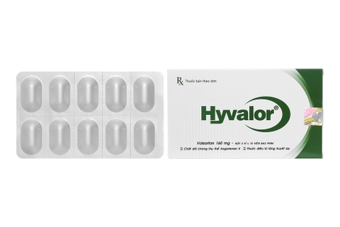 Hyvalor 160mg trị tăng huyết áp, suy tim