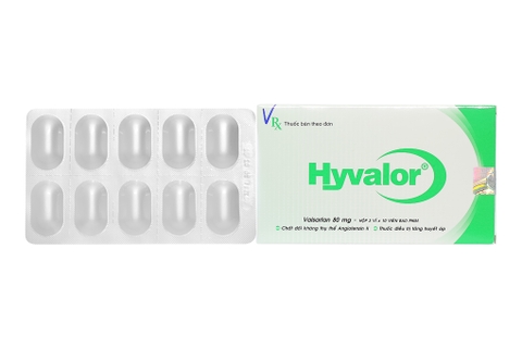 Hyvalor 80mg trị tăng huyết áp, suy tim