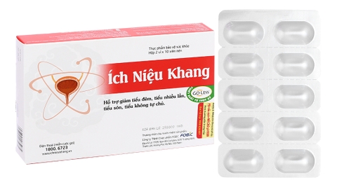 Ích Niệu Khang hỗ trợ giảm tiểu đêm hộp 20 viên