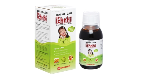 Siro Ho-Cảm Ích Nhi hỗ trợ giảm ho, tăng đề kháng chai 90ml