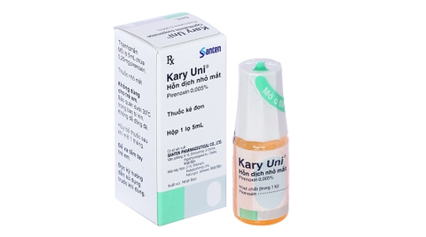 Hỗn dịch nhỏ mắt Kary Uni 0.005% trị đục thủy tinh thể lọ 5ml