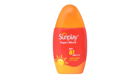 Sữa chống nắng Sunplay Super Block SPF 81/PA++++ ngăn da đen sạm chai 30g