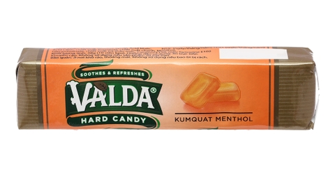 Kẹo ngậm Valda vị quất bạc hà giúp giảm đau họng thanh 10 viên