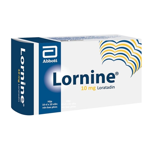 LORNINE 10MG ABBOTT, HỘP 10 VỈ X 10 VIÊN