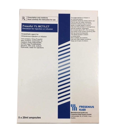 Fresofol 1% MCT/LCT Inj 20ML 5S Fresenius Kabi