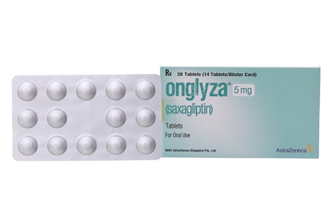 Onglyza 5mg trị đái tháo đường tuýp 2 (2 vỉ x 14 viên)