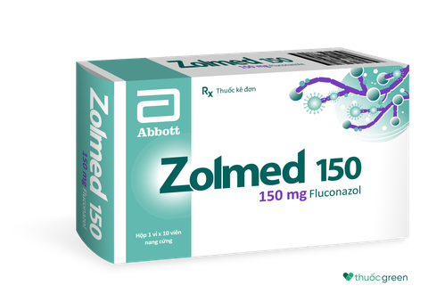 Thuốc trị nấm Zolmed 150mg hộp 1 vỉ x 10 viên nang cứng