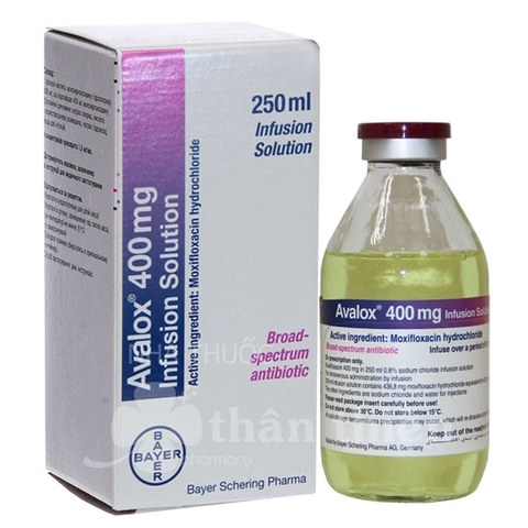 Avelox 400mg/ 250ml, điều trị viêm phổi, nhiễm khuẩn da