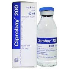 Thuốc Ciprobay 200mg Bayer điều trị viêm phổi, viêm phế quản (100ml)
