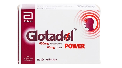 Thuốc giảm đau, hạ sốt Glotadol Power hộp 10 vỉ x 10 viên