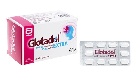 Thuốc giảm đau, hạ sốt Glotadol Extra hộp 10 vỉ x 10 viên