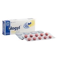 Thuốc kháng sinh Glogyl hộp 2 vỉ x 10 viên nén bao phim