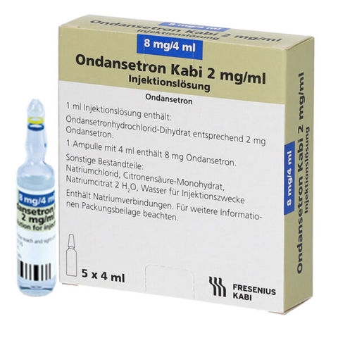 Ondansetron Kabi 2mg/ml 4ml 5’s điều trị buồn nôn, nôn hậu phẫu