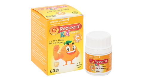 Viên nhai Redoxon Kid Chew Vit C cung cấp Vitamin C tăng đề kháng hộp 60 viên
