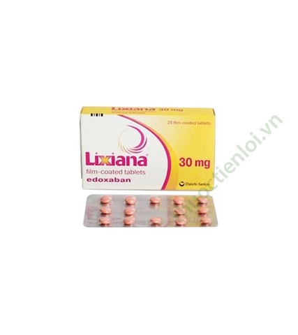 Lixiana 30Mg Edoxaban (H/2 vỉ x 14 viên)