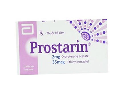 Thuốc Prostarin Recalcine ngăn chặn biểu hiện cường androgen ở da (21 viên)