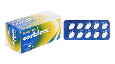 Magne B6 Corbière trị thiếu Magnesi và vitamin B6 (5 vỉ x 10 viên)