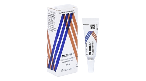 Thuốc mỡ tra mắt Maxitrol trị tình trạng đáp ứng với corticoid ở mắt tuýp 3.5g