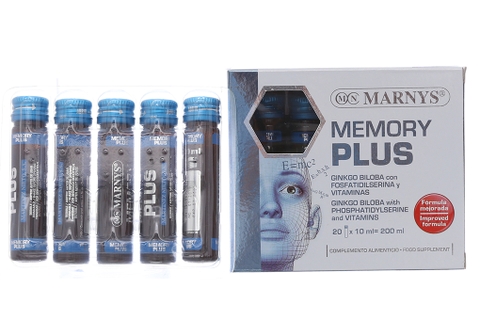 Dung dịch uống hỗ trơ lưu thông máu não Memory Plus hộp 20 lọ