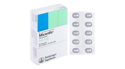 Micardis 40mg trị tăng huyết áp vô căn (3 vỉ x 10 viên)