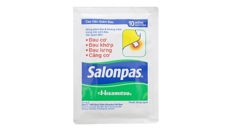 Cao dán Salonpas giúp giảm đau, kháng viêm (24 gói x 10 miếng)