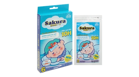 Miếng dán hạ sốt Sakura cho bé (3 gói x 2 miếng)