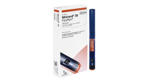 Bút tiêm Mixtard 30 FlexPen 100IU/ml trị đái tháo đường 1 cây