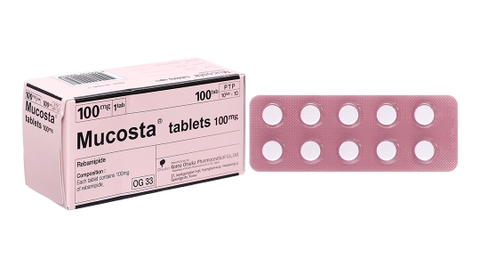 Mucosta Tablets 100mg trị viêm loét dạ dày (10 vỉ x 10 viên)