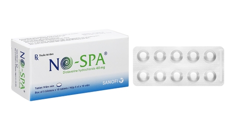 No-Spa 40mg giảm đau do co thắt tiêu hóa (5 vỉ x 10 viên)