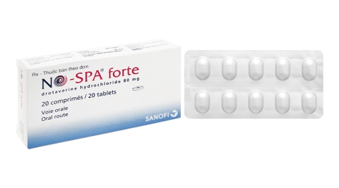 NO-SPA Forte 80mg chống co thắt cơ trơn (2 vỉ x 10 viên)