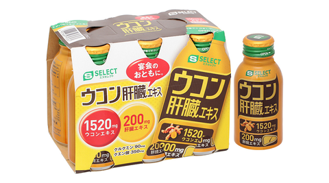 S Select Turmeric Liver Extract Drink hỗ trợ bảo vệ gan lốc 6 lọ x 100ml