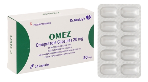 Omez 20mg trị loét dạ dày, tá tràng (2 vỉ x 10 viên)