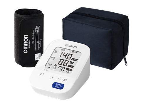 Máy đo huyết áp tự động Omron Hem-7156 hỗ trợ đo huyết áp và nhịp tim
