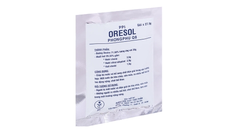 Bột PPI Oresol giúp bù nước, bổ sung điện giải gói 27.9g