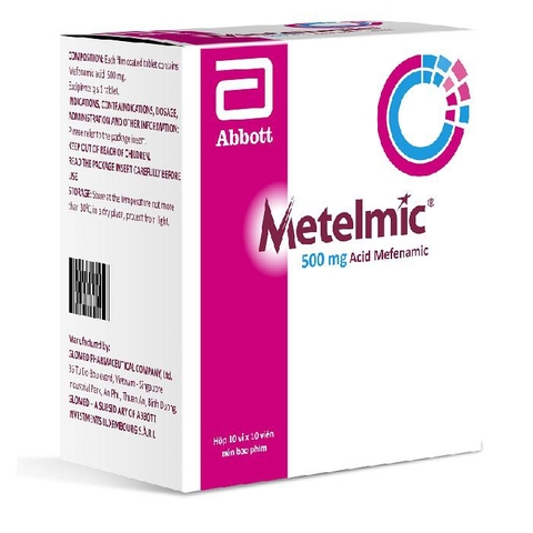 Metelmic (Acid Mefenamic) 500mg Abbott