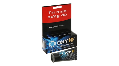 Kem Oxy 10 hỗ trợ điều trị mụn bọc, mụn sưng đỏ tuýp 10g