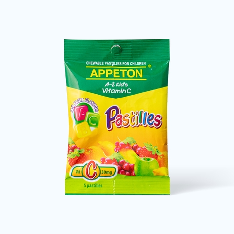 Kẹo dẻo bổ sung Vitamin C trẻ em Appeton A-Z Kids Vitamin C Pastilles (Hộp 20 gói)