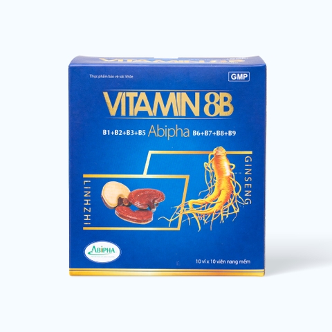 Hỗ trợ tăng cường sức khỏe ABIPHA Vitamin 8B (Hộp 10 vỉ x 10 viên)