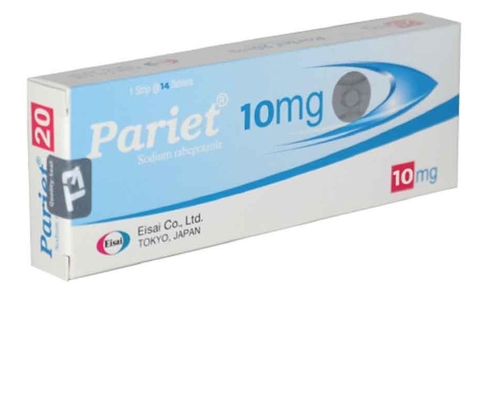 Thuốc Pariet 10mg Eisai điều trị loét tá tràng hoạt động (1 vỉ x 14 viên)