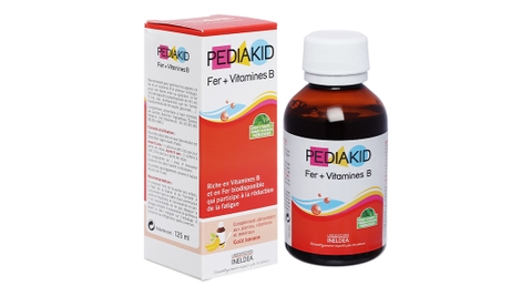 Siro Pediakid Fer + Vitamines B bổ sung sắt và vitamin chai 125ml