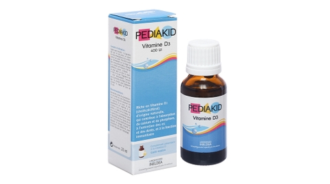 Pediakid Vitamin D3 400UI hỗ trợ phát triển xương và răng chai 20ml