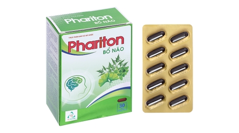 Phariton hỗ trợ giảm triệu chứng suy giảm trí nhớ hộp 30 viên