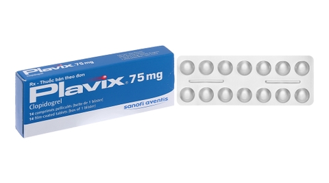 Plavix 75mg phòng và trị huyết khối (1 vỉ x 14 viên)