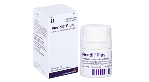 Plendil Plus trị tăng huyết áp chai 30 viên